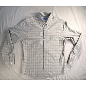 J. McLaughlin Modern‎ Fit Long Sleeve Gray Shirt Men's Medium